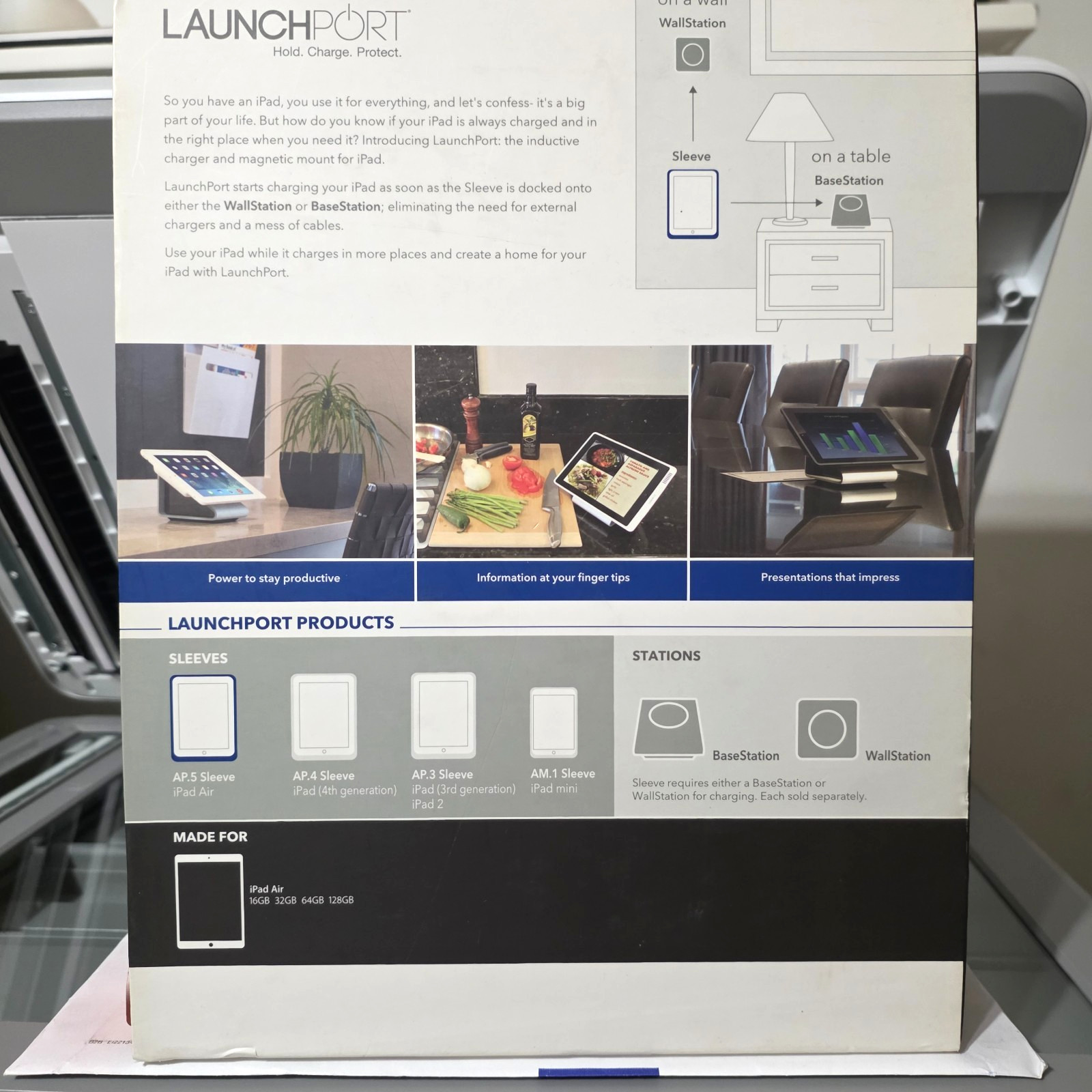 iPort LaunchPort AP.5 Sleeve for Apple iPad Air - White - New in Box
