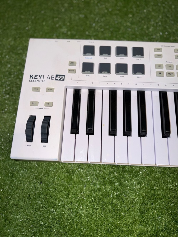 Arturia KeyLab Essential 49 USB MIDI Keyboard Controller - White