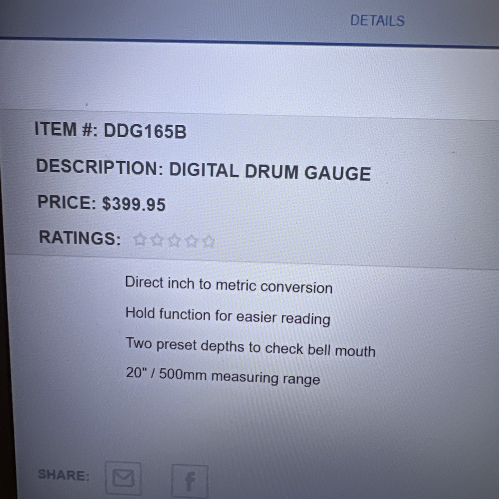 Matco Tools Digital Drum Gauge