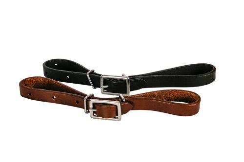 Showman Adjustable Oiled Leather Curb Strap