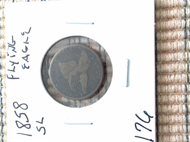 1858 FLYING EAGLE CENT SMALL LETTERS