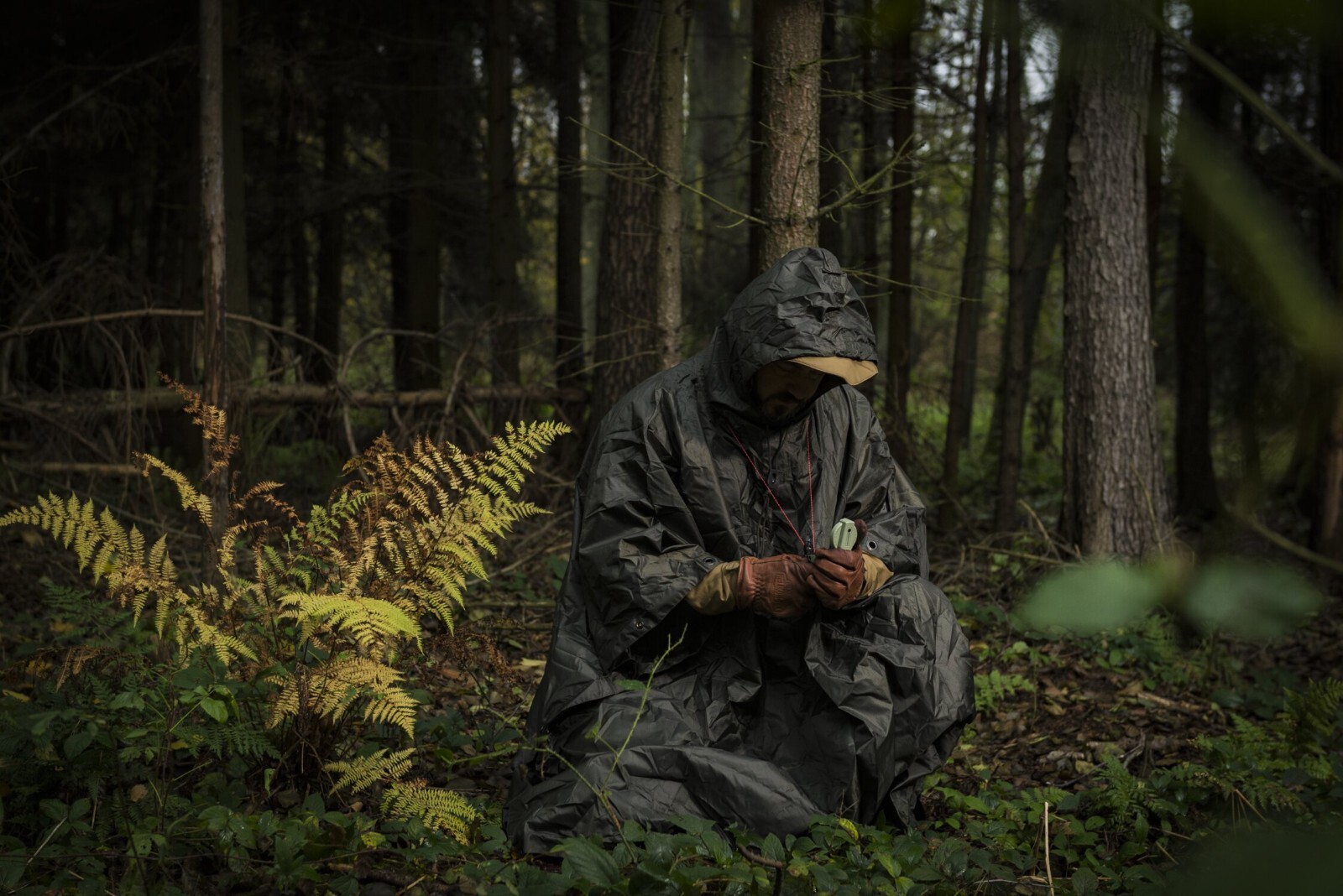 HELIKON-TEX PONCHO U.S. Army WATERPROOF Rain Jacket Survival TARP Military