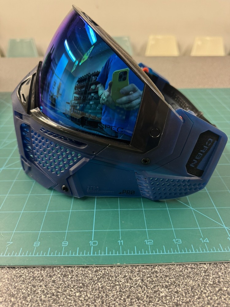 CRBN ZERO paintball goggle system. PRO Navy. MORE Coverage. MINT!