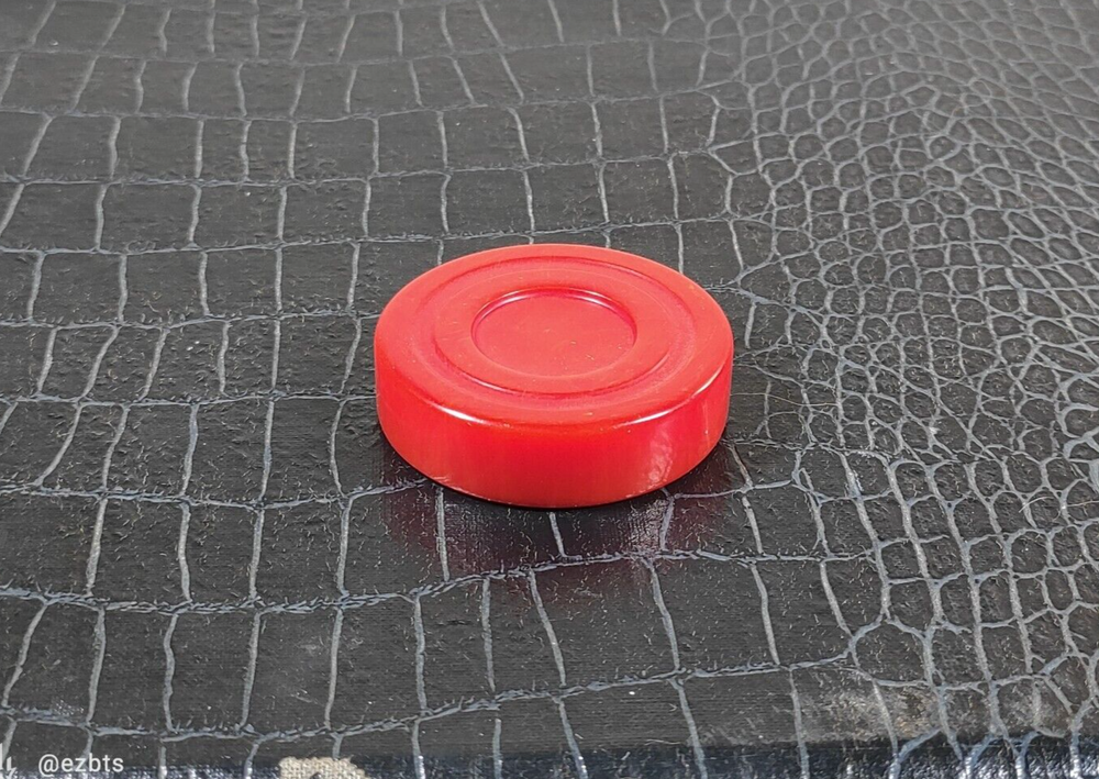 Bakelite Backgammon Chip Disc Cherry Red swirl 1.72" Replacements Catalin 1pc