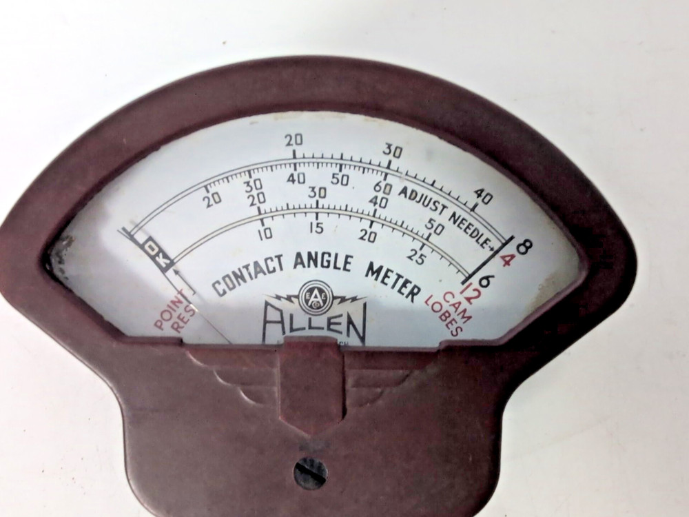 VINTAGE ALLEN CONTACT ANGLE METER