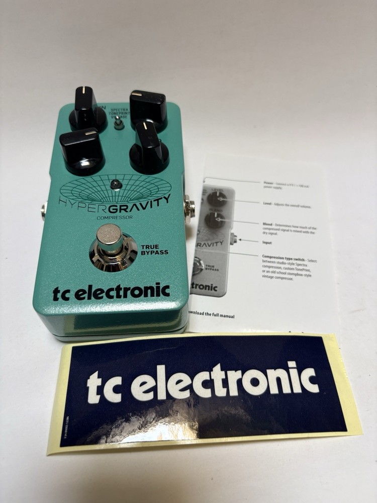 TC Electronic Hyper Gravity Mini Compressor Fx Pedal OPEN BOX