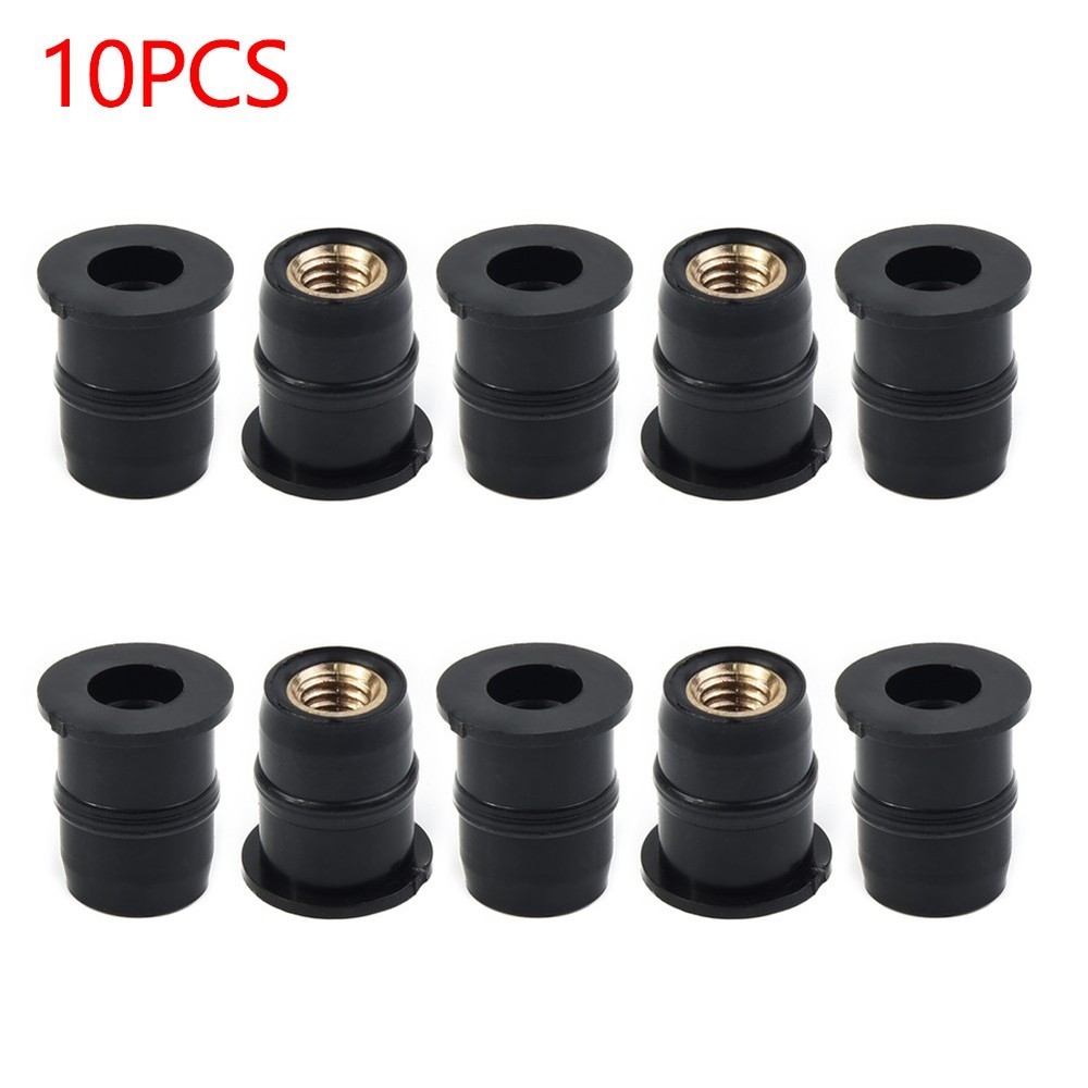 Panel Nuts Mounting For bodywork ATV applications 10PCS set Motorcycle