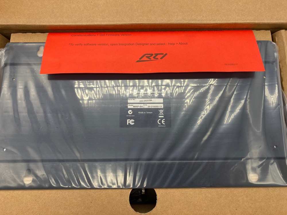 RTI MRP-64 Multi-Room Control Processor 20-210080-13