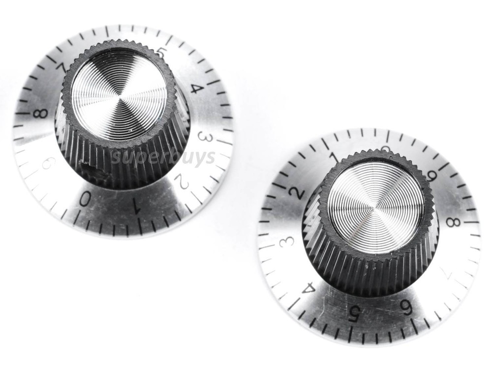 2pcs 10 Digit Potentiometer Knob Volume Control Dial Amplifier Loudspeaker Shaft