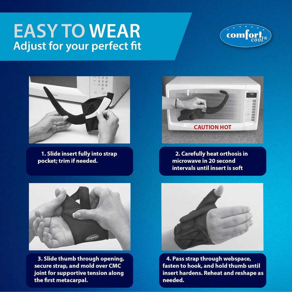 Comfort Cool Thumb CMC Abduction Splint, Small Plus, Right