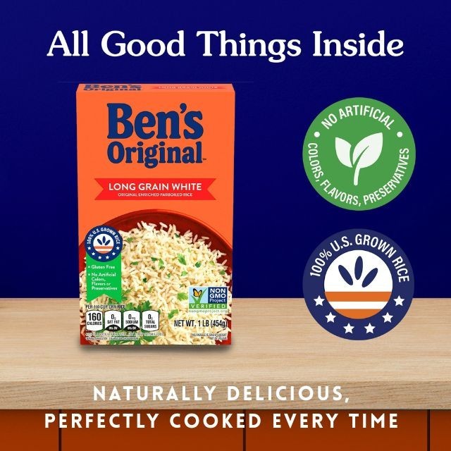 Ben’s Original Long Grain Converted Rice, 2 lb Box