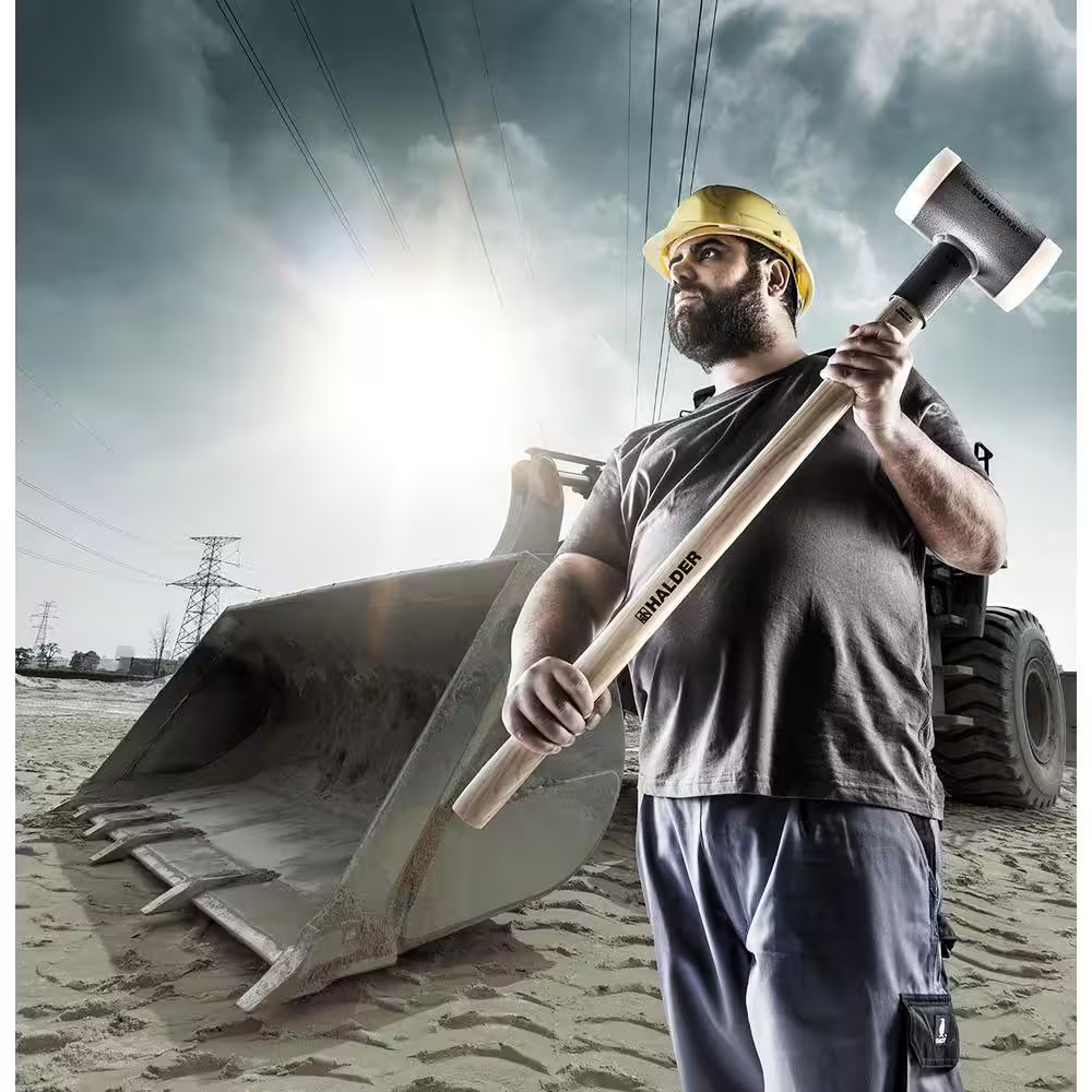 10 Lb. Dead-Blow Sledgehammer with Hickory Handle and Replaceable Nylon Face Ins