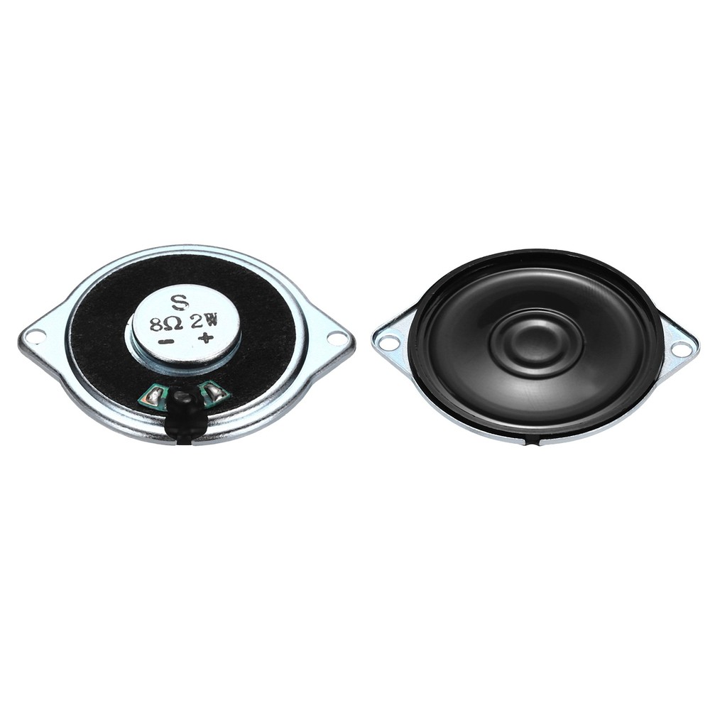 2 Pcs 2W 8 Ohm Small Speakers Metal Ear Shell Internal Micro Magnet Speaker