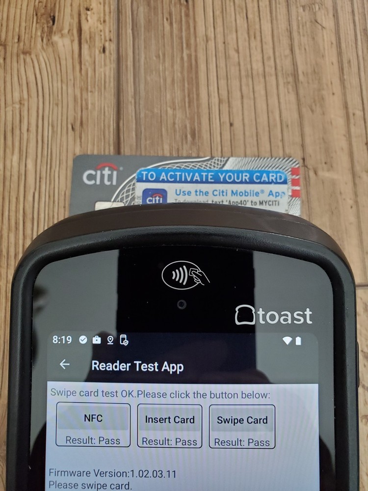 Toast Flex POS Go 2 Handheld Tablet Mobile Computer Device - TG200 - Android 12