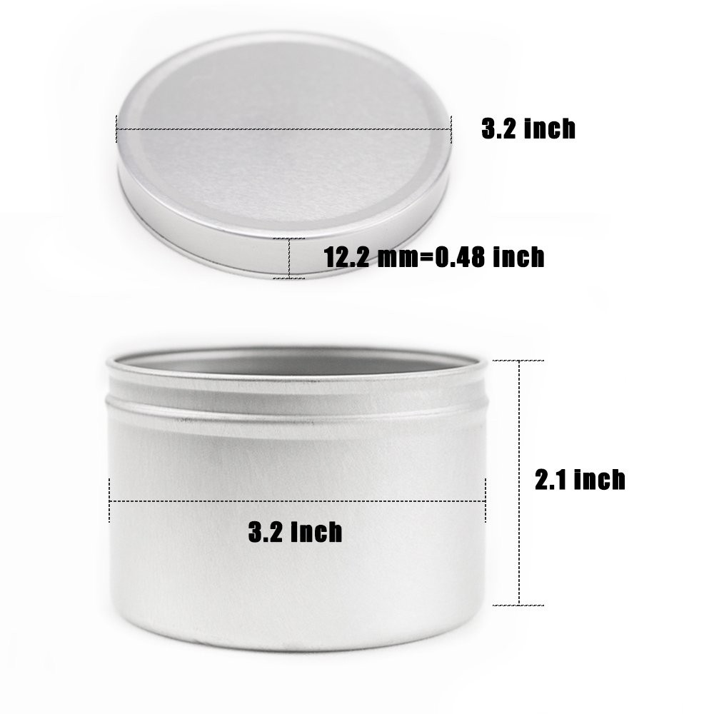 Candle Tin 24 Piece 8 oz for Candle Making