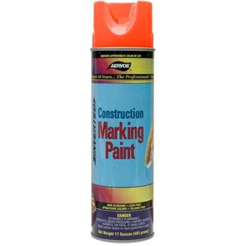 Aervoe 247 Construction Marking Paint, Flourescent Orange