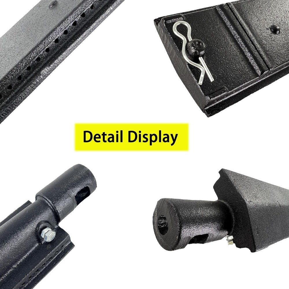 Durable 15 3/4 Inch Cast Iron Burner Replacement - 4-Pack for Various Models