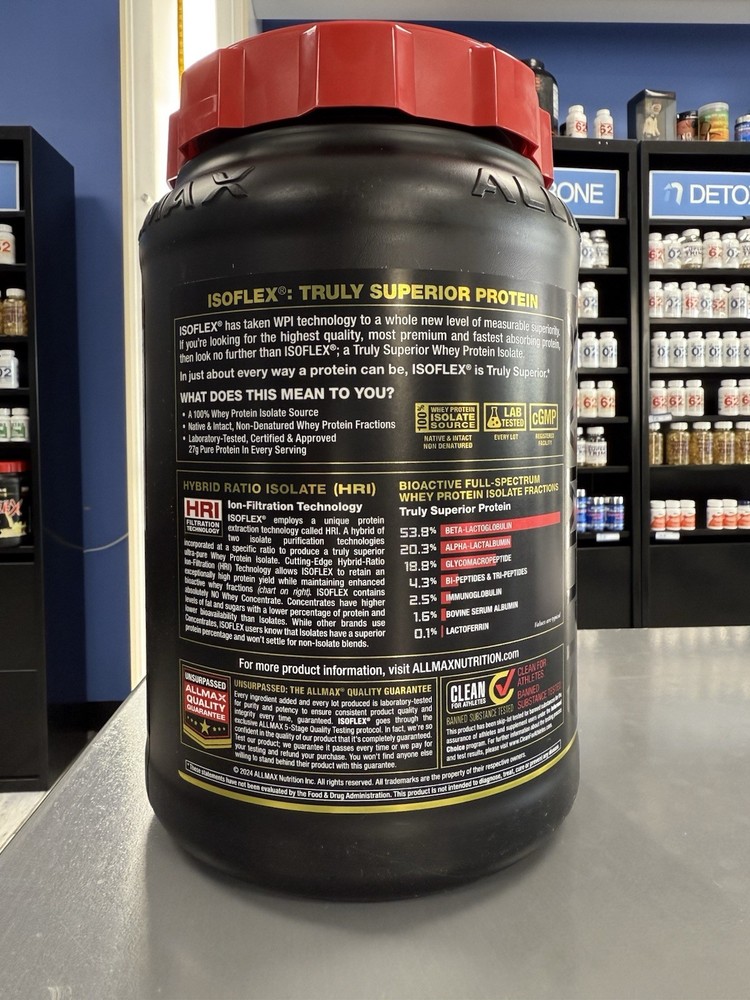 ISOFLEX Pure Whey Protein Isolate 2lbs Vanilla