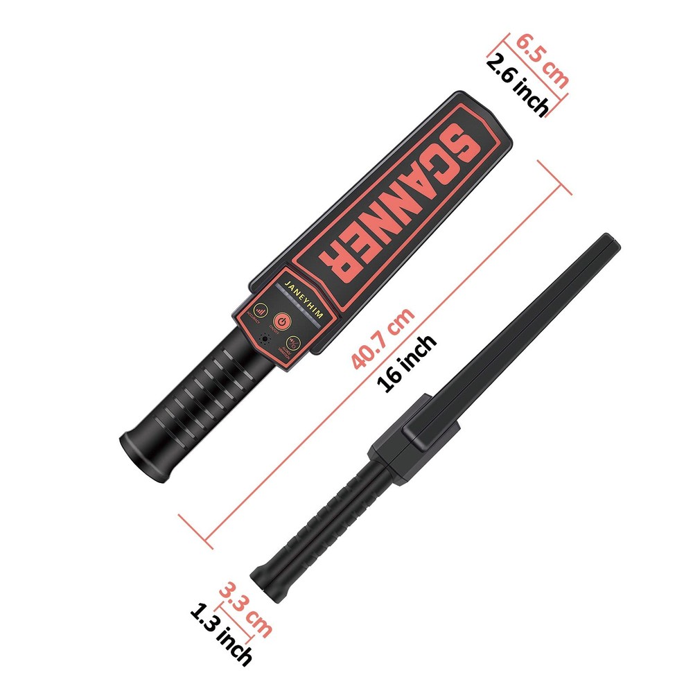 Handheld Metal Detector Wand Security Scanner,High-Sensitivity Security Wand ...