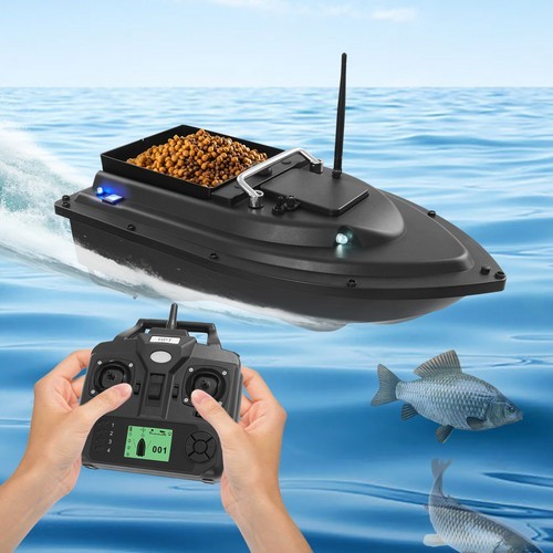 RC Fishing Bait Boat with GPS Dual Motors Fish Finder with Night Light Signal US