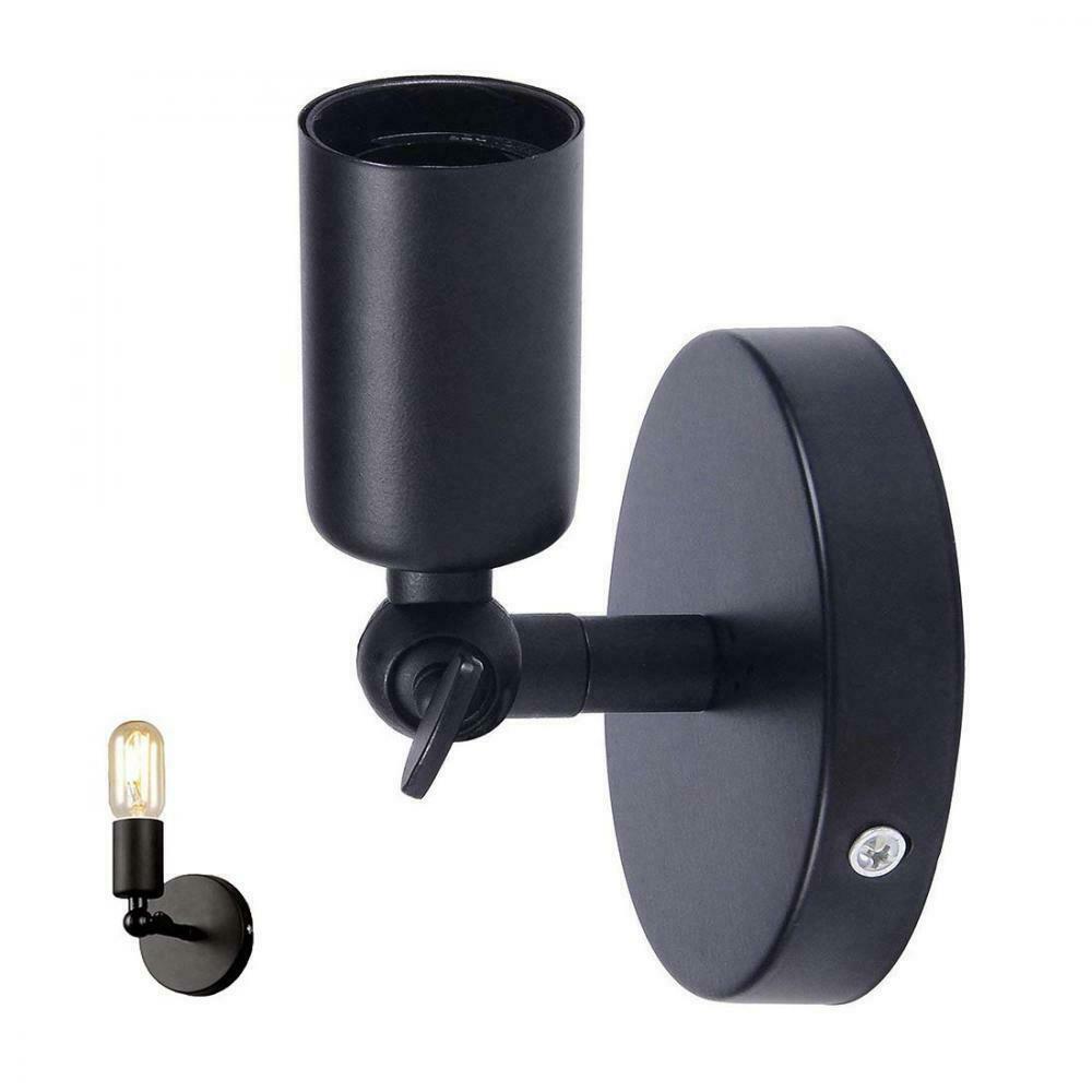 E27 Loft Retro Vintage Rustic Sconce Edison Wall Light Lamp Holder Bulb Socket