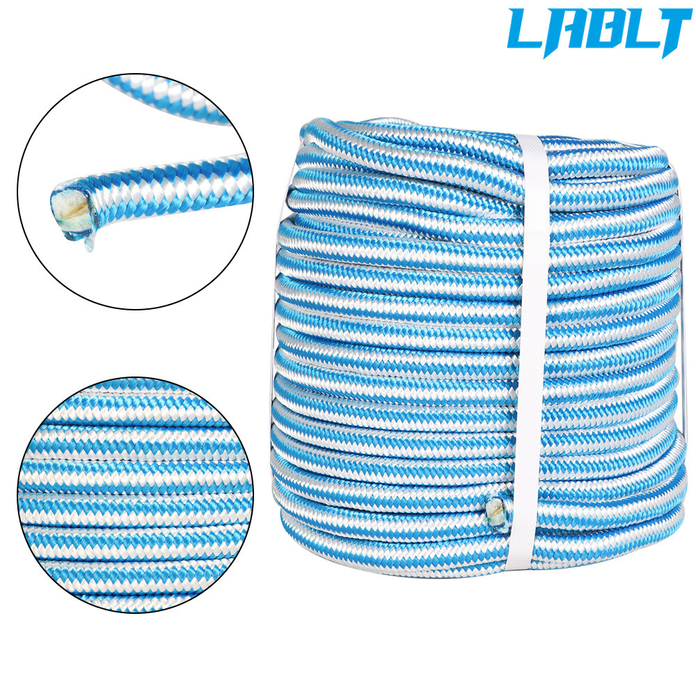 LABLT Braided Polyester Arborist Rigging Rope Garden Strong Pulling 1/2" x 150'