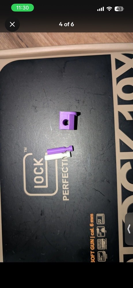 Purple Button Back Plate For Airsoft Glocks