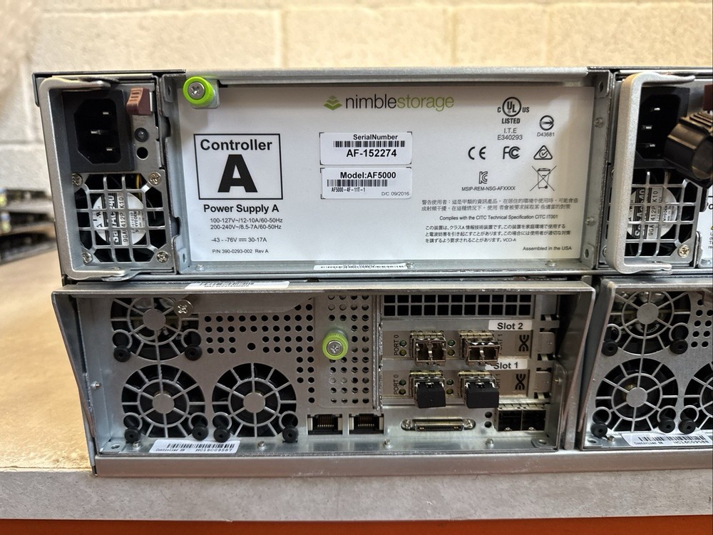 HPE HP Nimble Storage SAN AF5000 - 10Gb Ethernet Flash Array with 2x Controllers