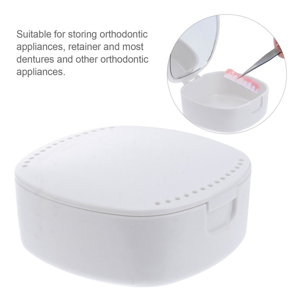 Denture Container Accessories Aligner Case Dental Storage Holder