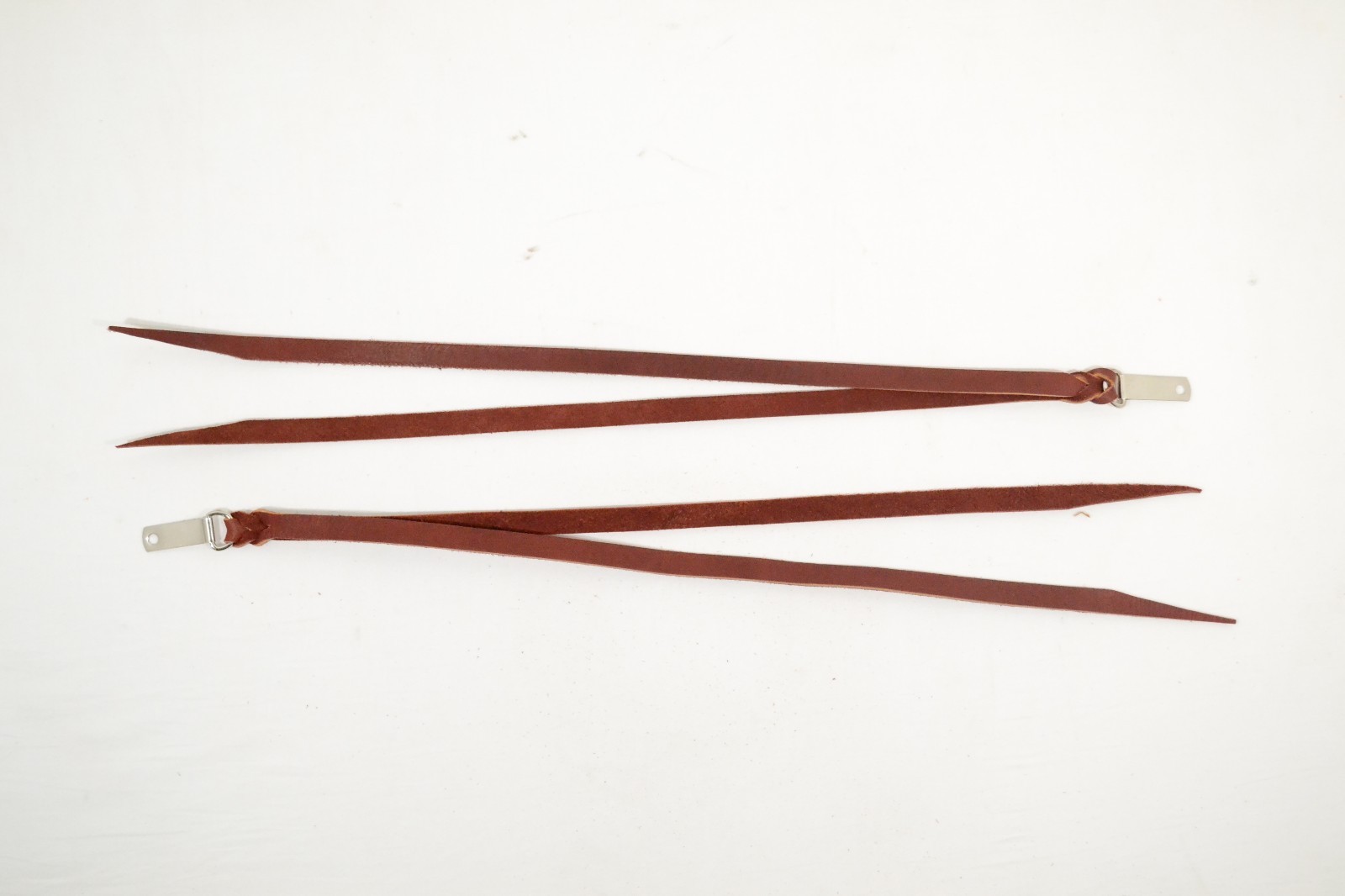 Saddle strings - Burgundy - 1/2" x 20" w/ Clip & Dee (F185)