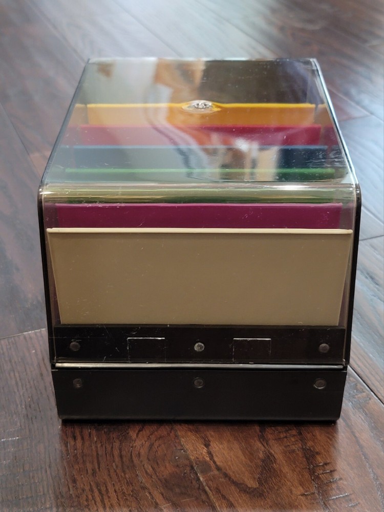 SRW Minidex 78 5.25" FLOPPY DISK HOLDER Works with Apple II Commodore BASF