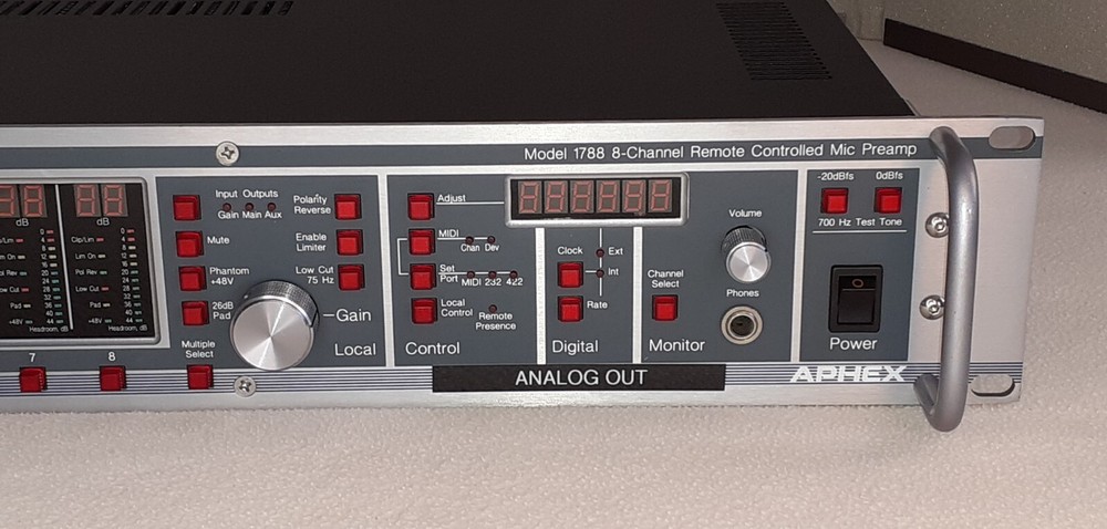 Aphex Model 1788 8-Channel Remote Controlled Microphone Preamplifier