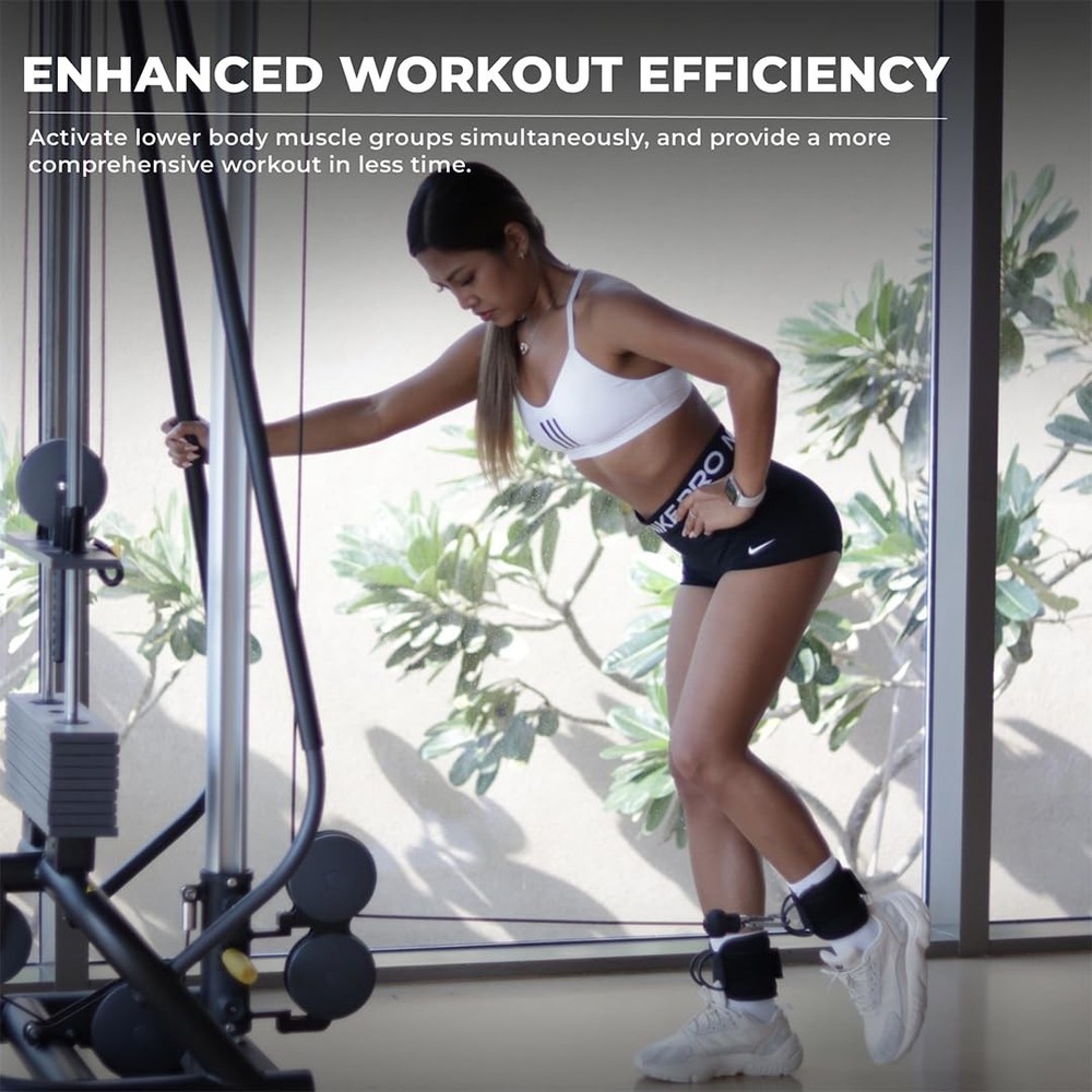 Ankle Straps for Cable Machines – Glute Kickback Attachments for Workouts