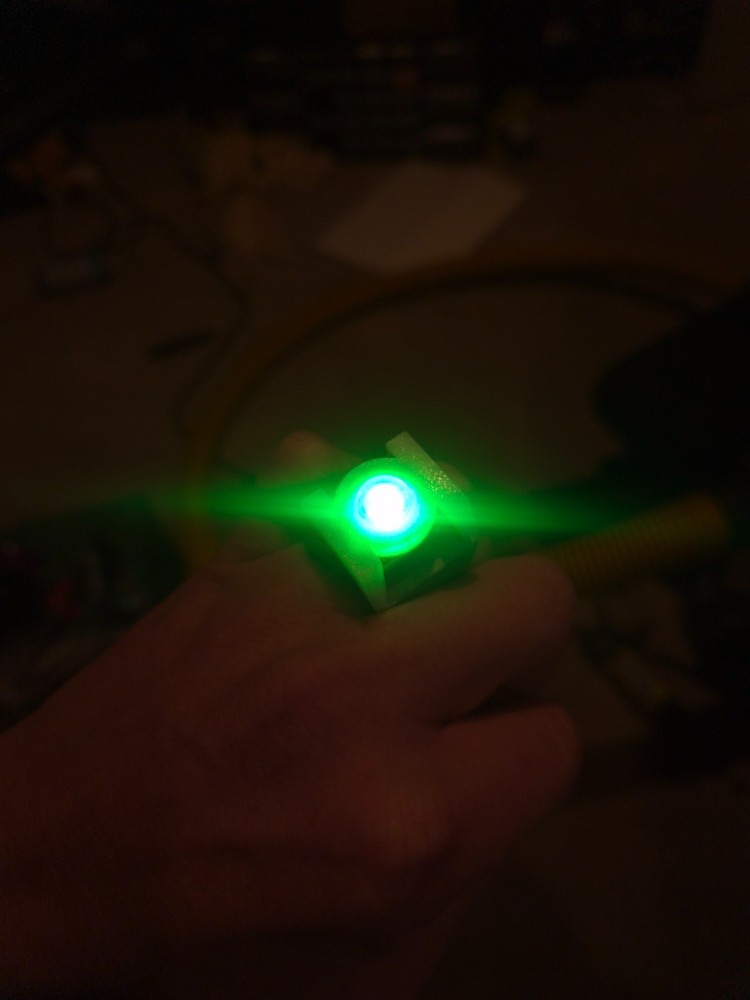 Guy Gardner THE GREEN LANTERN Ring - Replica Prop Ring - Working LED