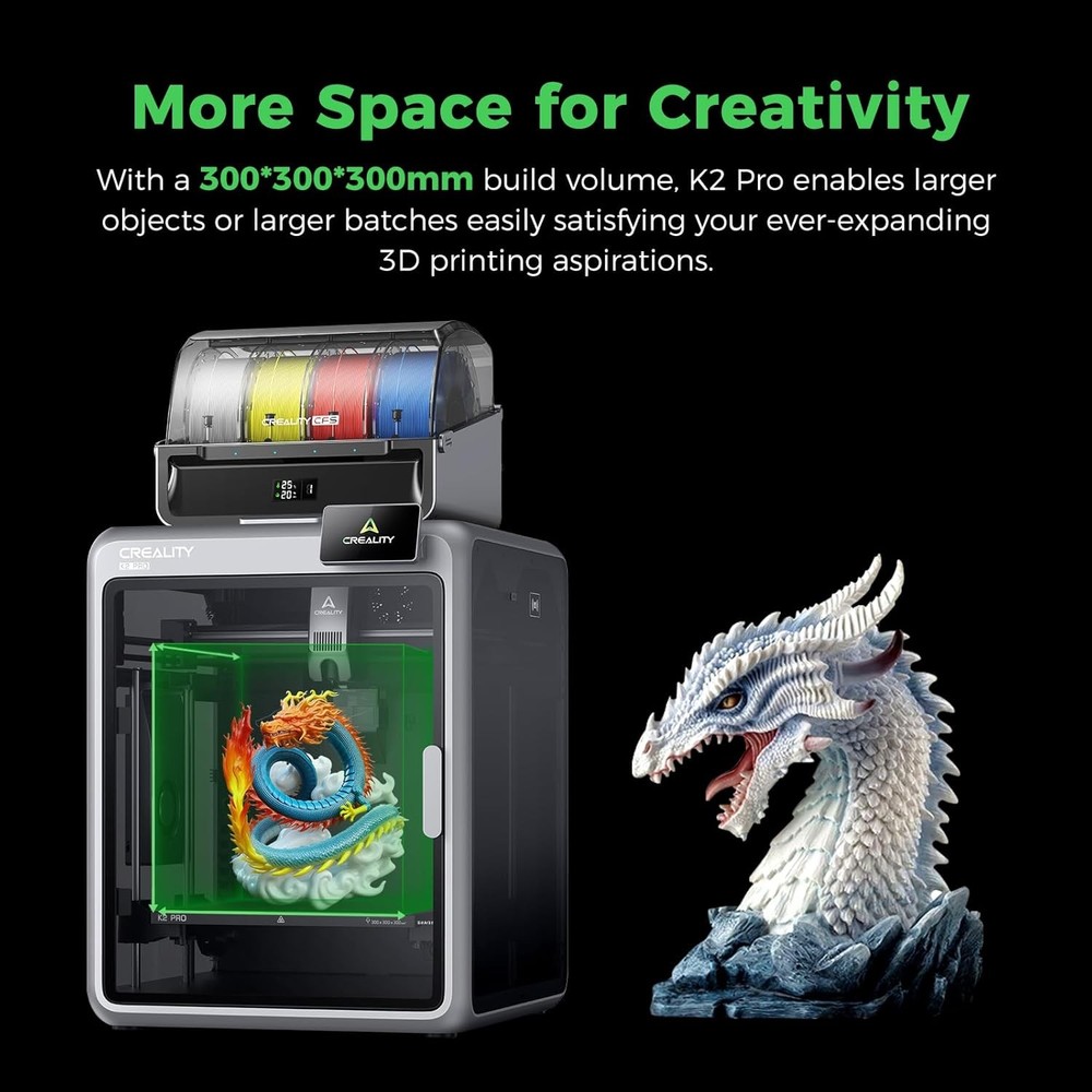 Creality K2 Pro Combo 3D Printer Multicolor with CFS Max 600mm/s Dual AI Camera