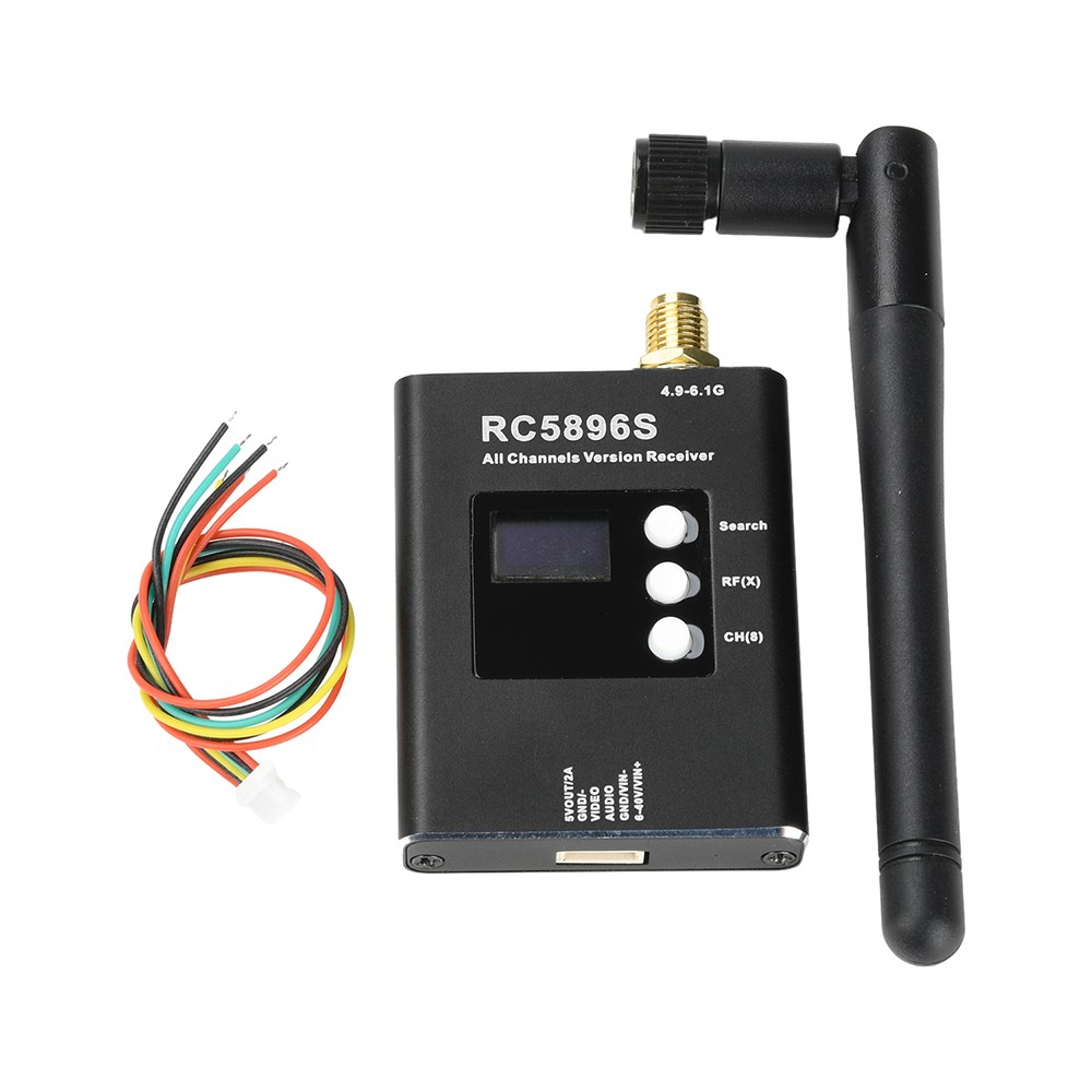 DC6-40V RC5896S Receiver 5.8GHz Video Receiver Compatible 5.8G Image Transmitter