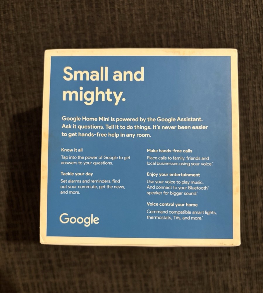 Google Home Mini Smart Speaker with Google Assistant - Chalk (GA00210-US)