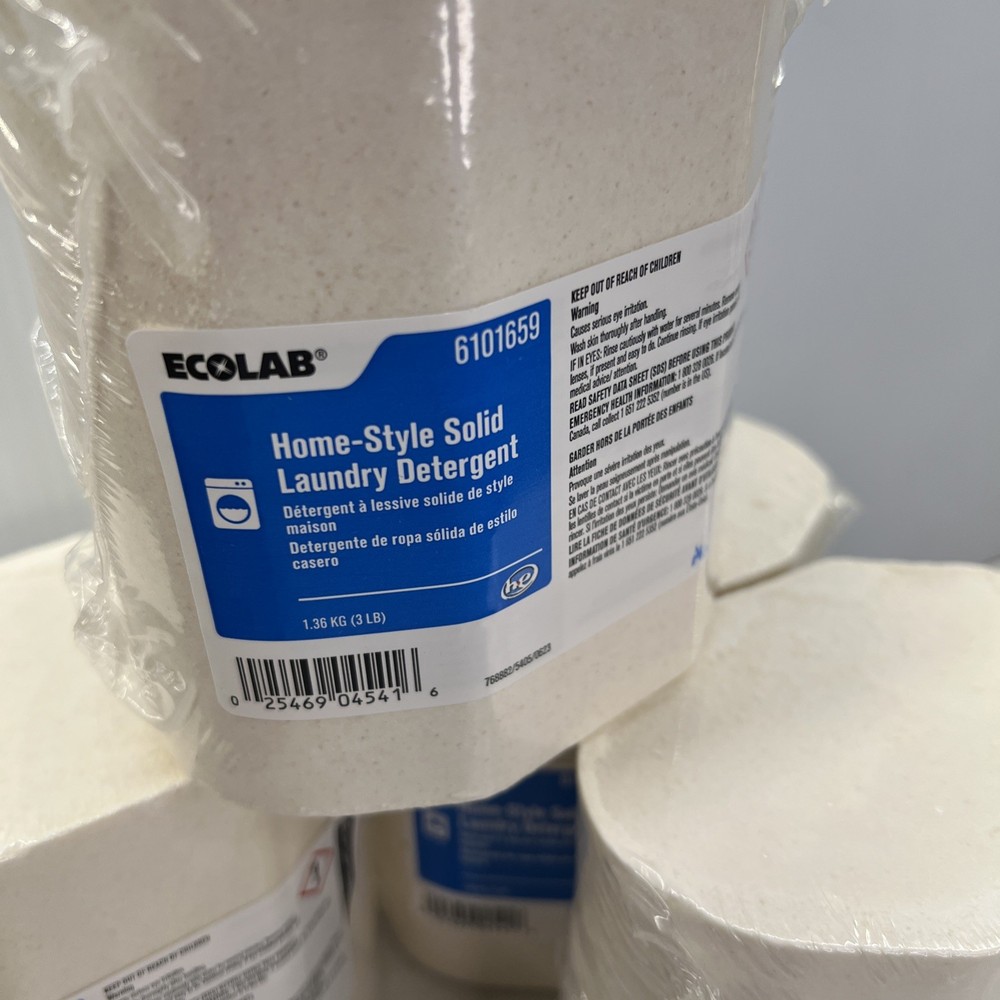 4x Ecolab Home-Style Solid Laundry Detergent 6101659