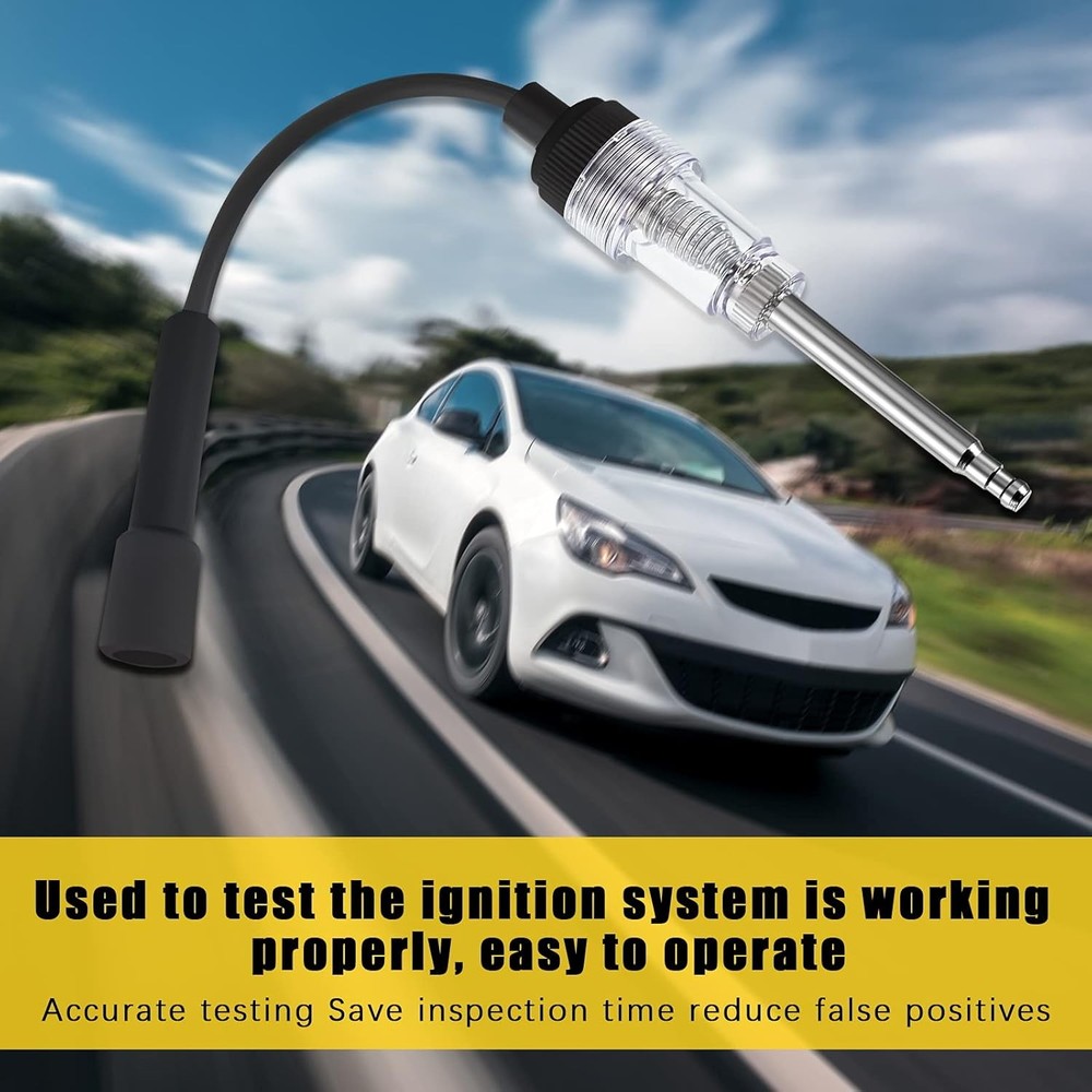 Inline Spark Plug Tester Engine Straight Boot Ignition Tester Light Lawnmower Ch
