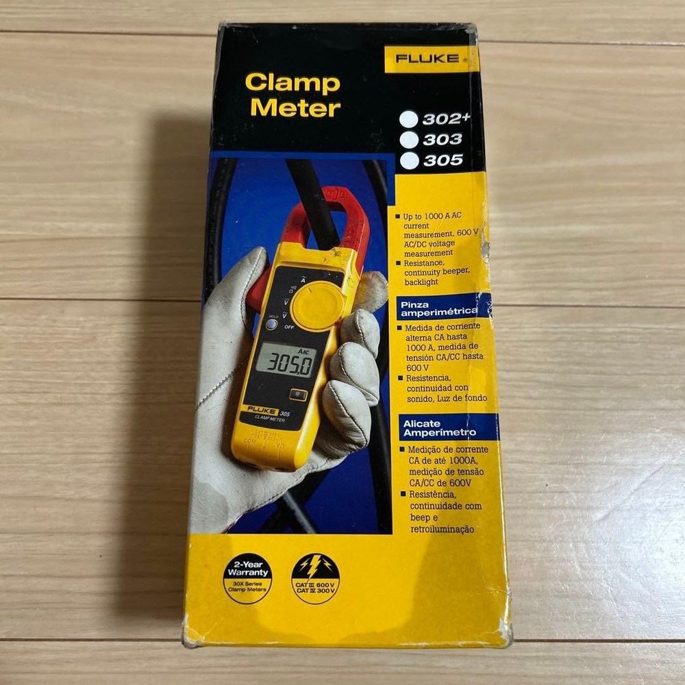 Fluke 302+ (Plus) Digital Clamp Meter Multimeter 400A AC/DC Voltage Current Amp