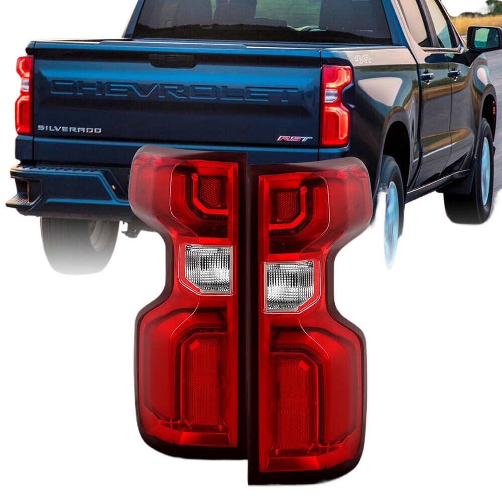 For 2019-2023 Chevy Silverado 1500 LED Taillight Assy W/Bulb Rear LT&RT Pair