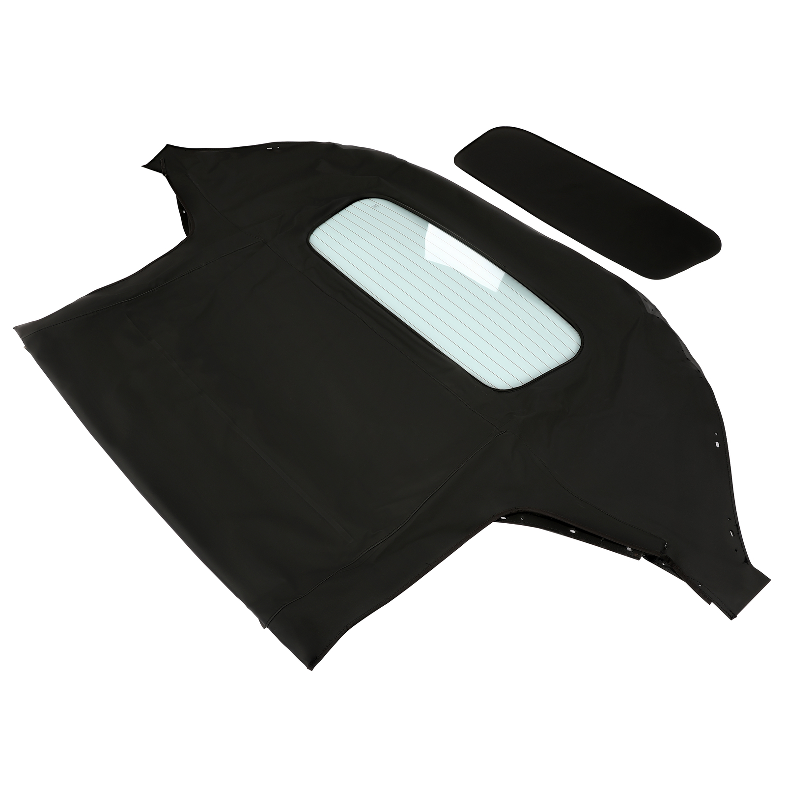 For 90-05 Mazda Miata Convertible Soft Top w/ Heated Glass Window Black Cabrio