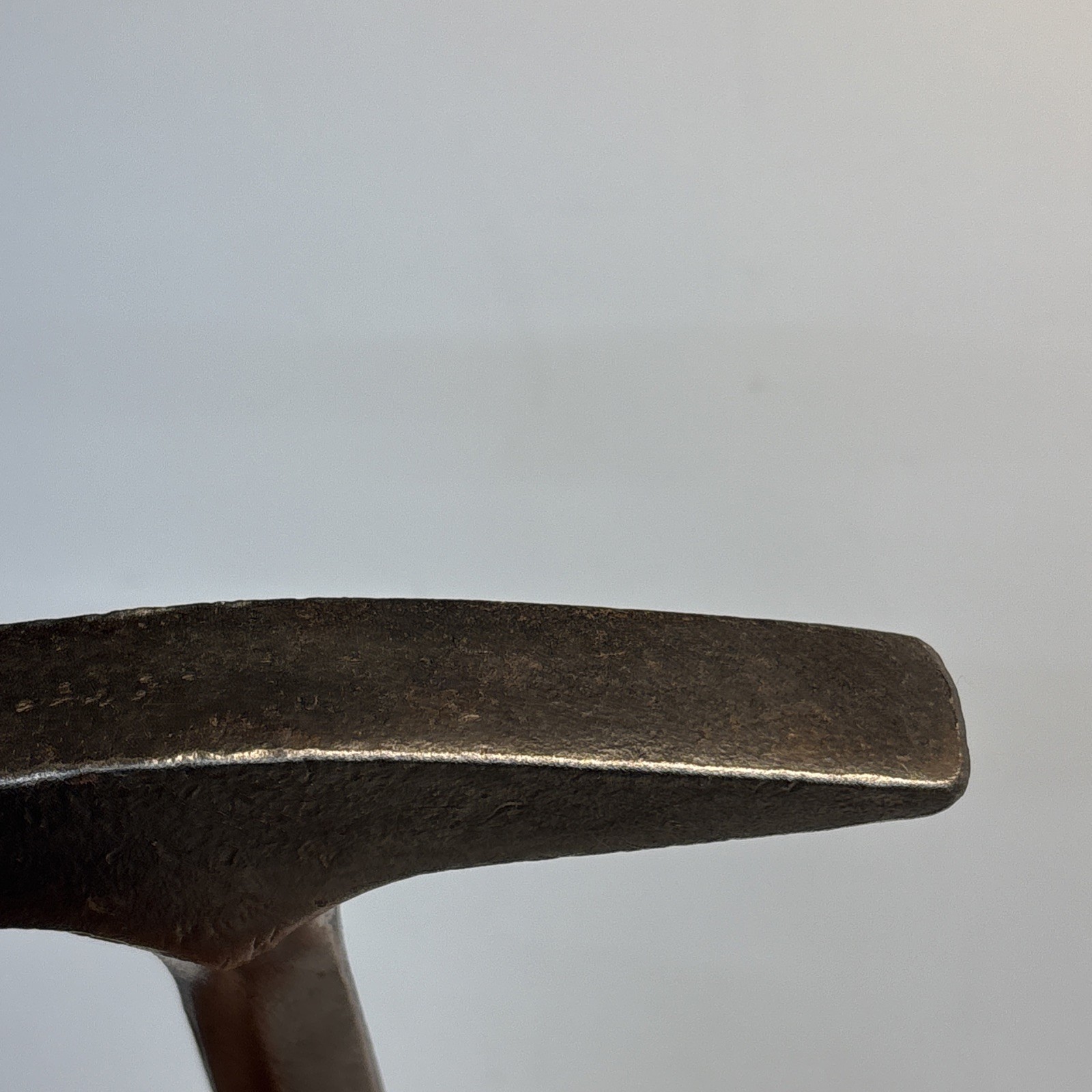 Vintage Malco Sheet Metal Setting Hammer 18 oz Leather Handle USA