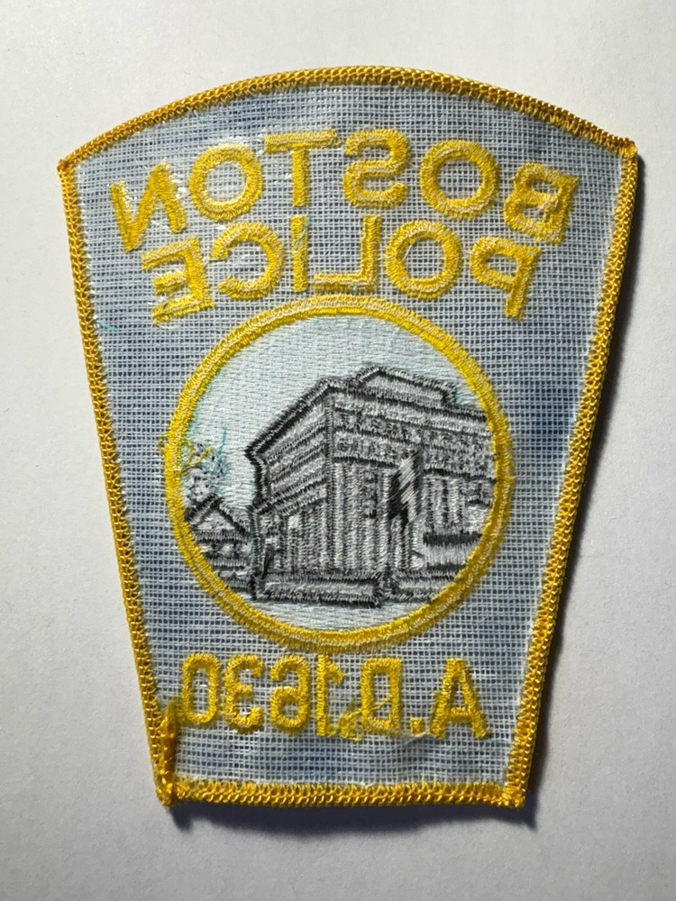 Boston Massachusetts Police Patch