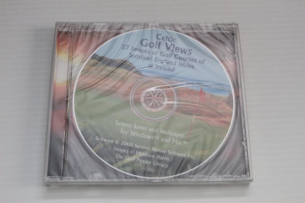 Celtic Golf Views Software for Windows Mac CD-ROM Screen Saver Wallpaper 2000