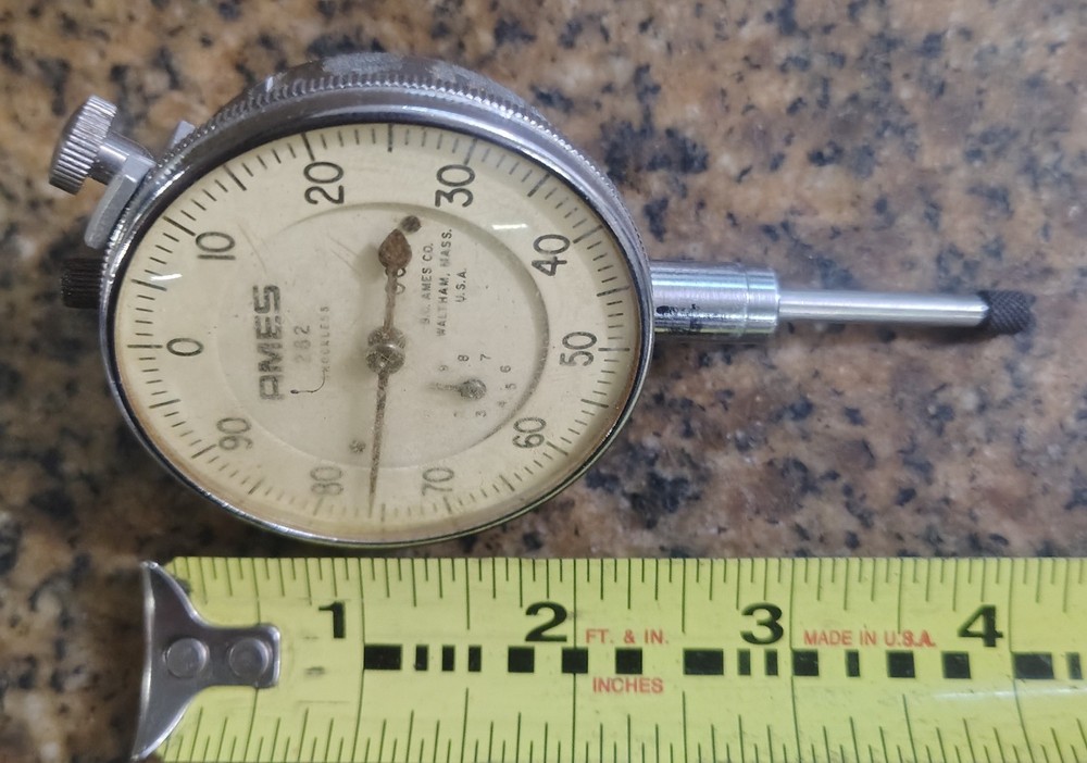 🗽AMES No282 DROP INDICATOR 0-1" SMOOTH MOVEMENT