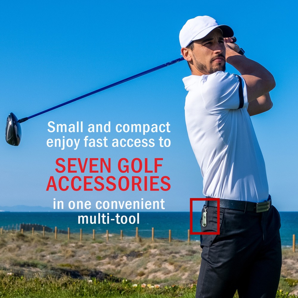 Deco Essentials Stainless Steel 7-in-1 Multi-Function Golf Tool