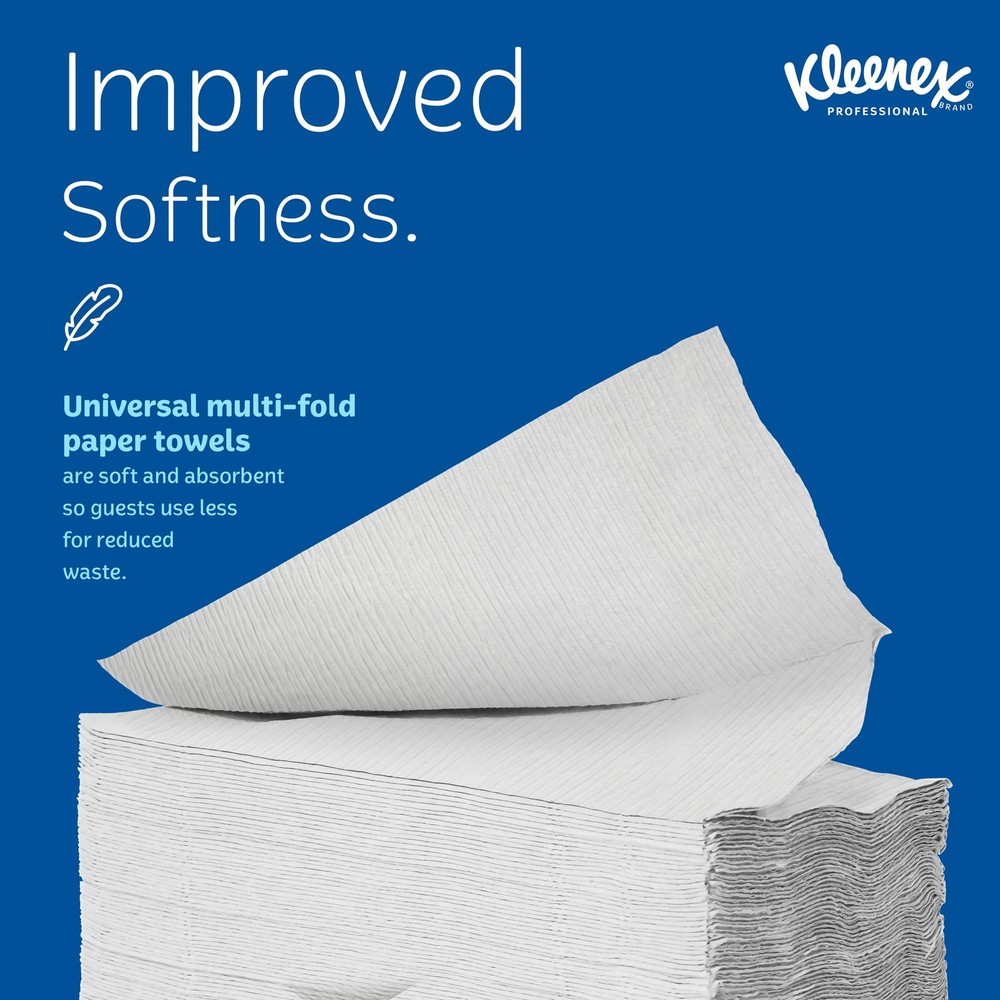 Kleenex Universal Multifold Paper Towels, Bulk, Absorbency Pockets