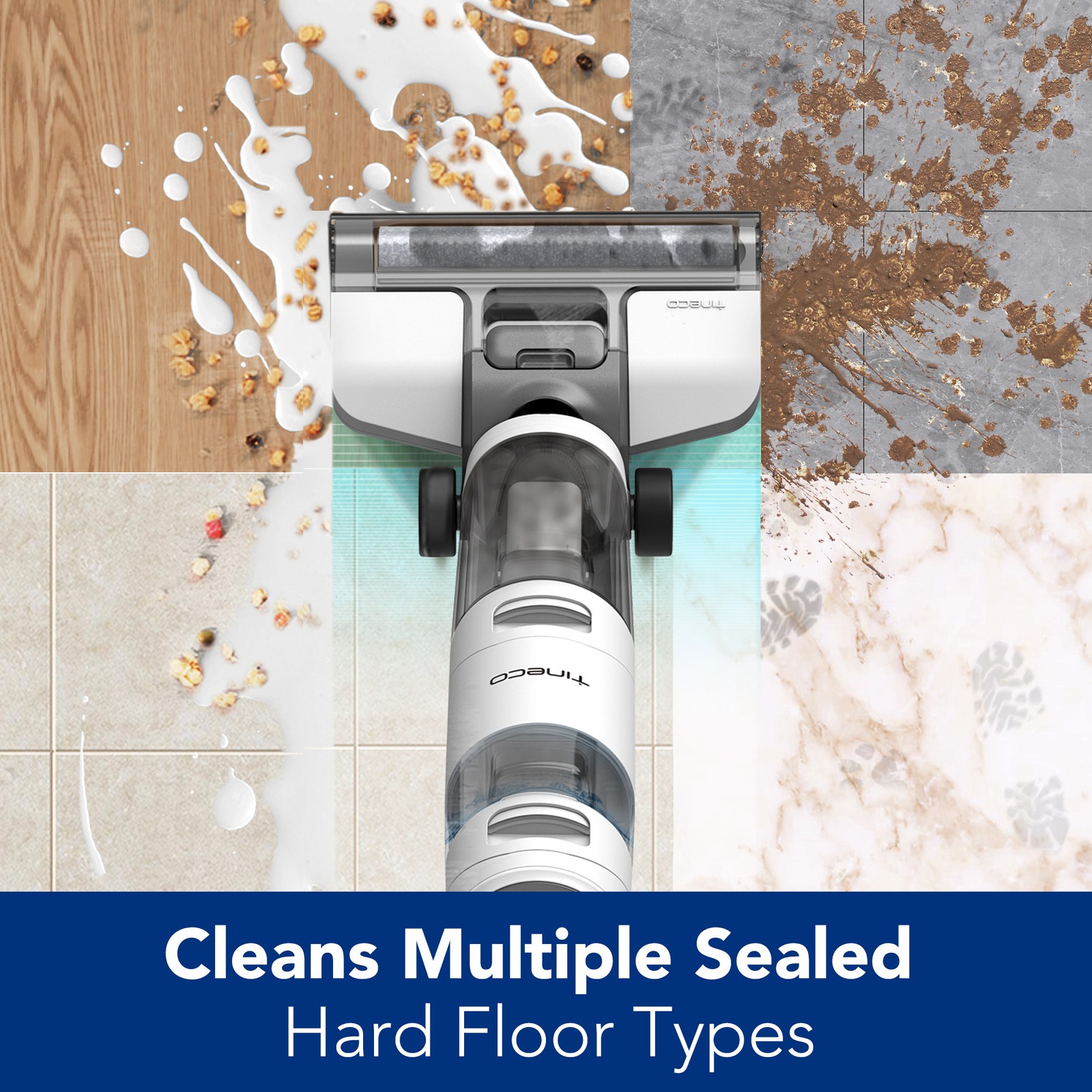 Tineco iFloor 3 Breeze Complete Wet Dry Vacuum Cleaner, Cordless Floor Cleaner