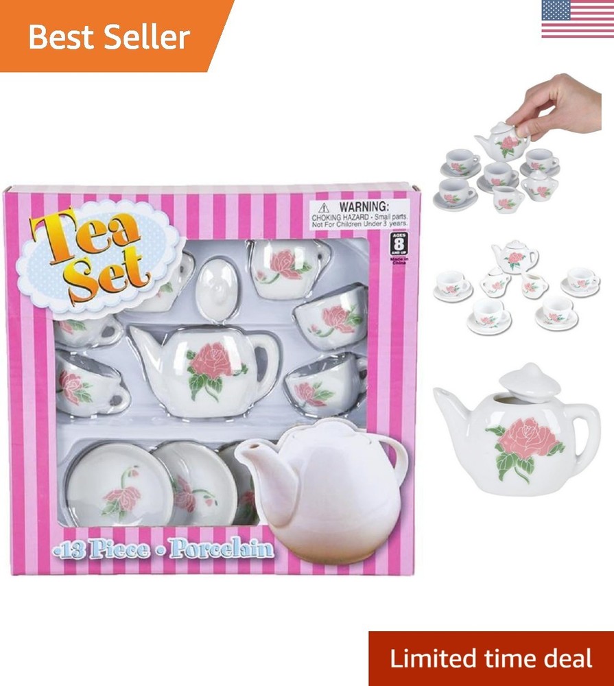 13 PC Ceramic Tea Set